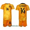 Nederland Davy Klaassen 14 Hjemme VM 2022 - Barn Draktsett